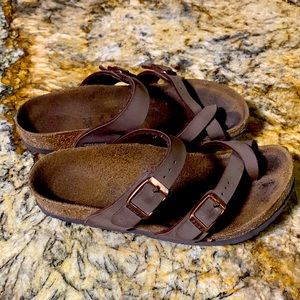 Birkenstock Brown Mayari  Birko-Flor Sandals 32